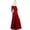 Wine, variant on Evanese Women's Slip on Formal Long Eveing Party Dress Gown with 3/4 Sleeves