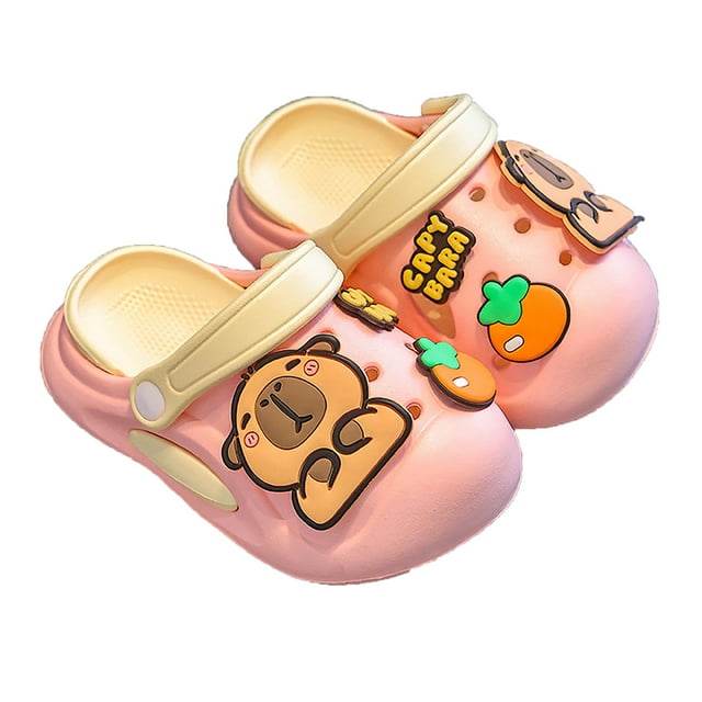MIASHUI Boys Girls Clogs Cute Summer Sandals Beach Pool Water Shoes,Pink,9-10 Years