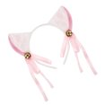 thumbnail image 5 of Kitten Headbands Cosplay Bells Ear Hairbands Headwear Makeup Washing Face Hairbands Birthday Party, 5 of 9