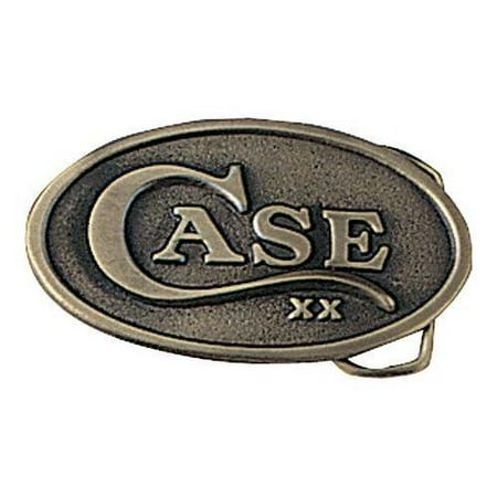 Embossed Brass Buckle - Oval Belt Buckle