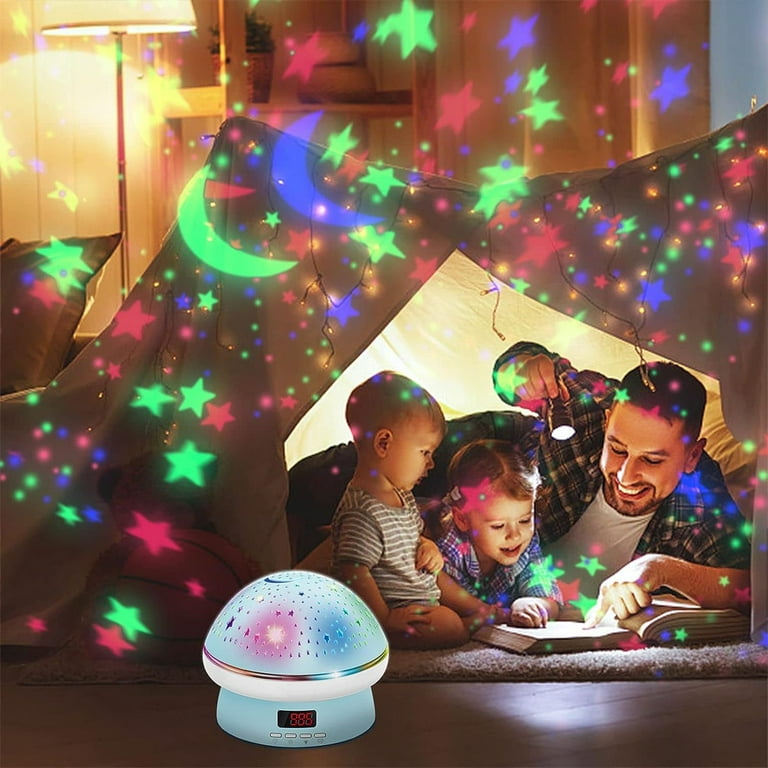 Galaxy Projector Starry Sky Rotating LED Night Light Planetarium Children  Bedroom Star Night Lights Moon Light Kids Gift Lamp