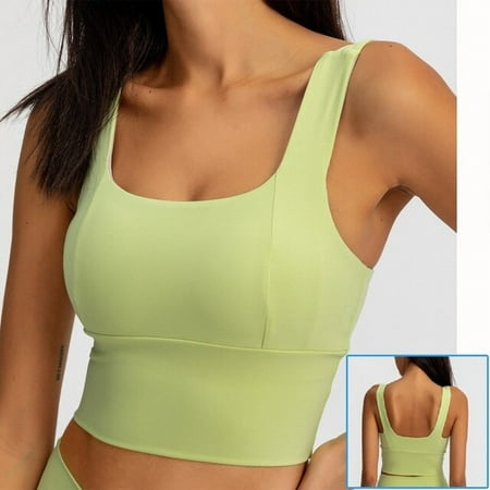 

ANXINDABX Yoga Crop Top for Women Sports Bra Underwear Push Up Bras Solid Athletic Vest Gym Fitness Shirt Sport Running Sportswear