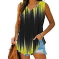 thumbnail image 2 of Feancey Tank Tops for Women Tie Dye Print Sleeveless T-Shirts Summer Casual Business Tank Top Comfy Loose Beach Vacation Tanks Yellow XXL, 2 of 8
