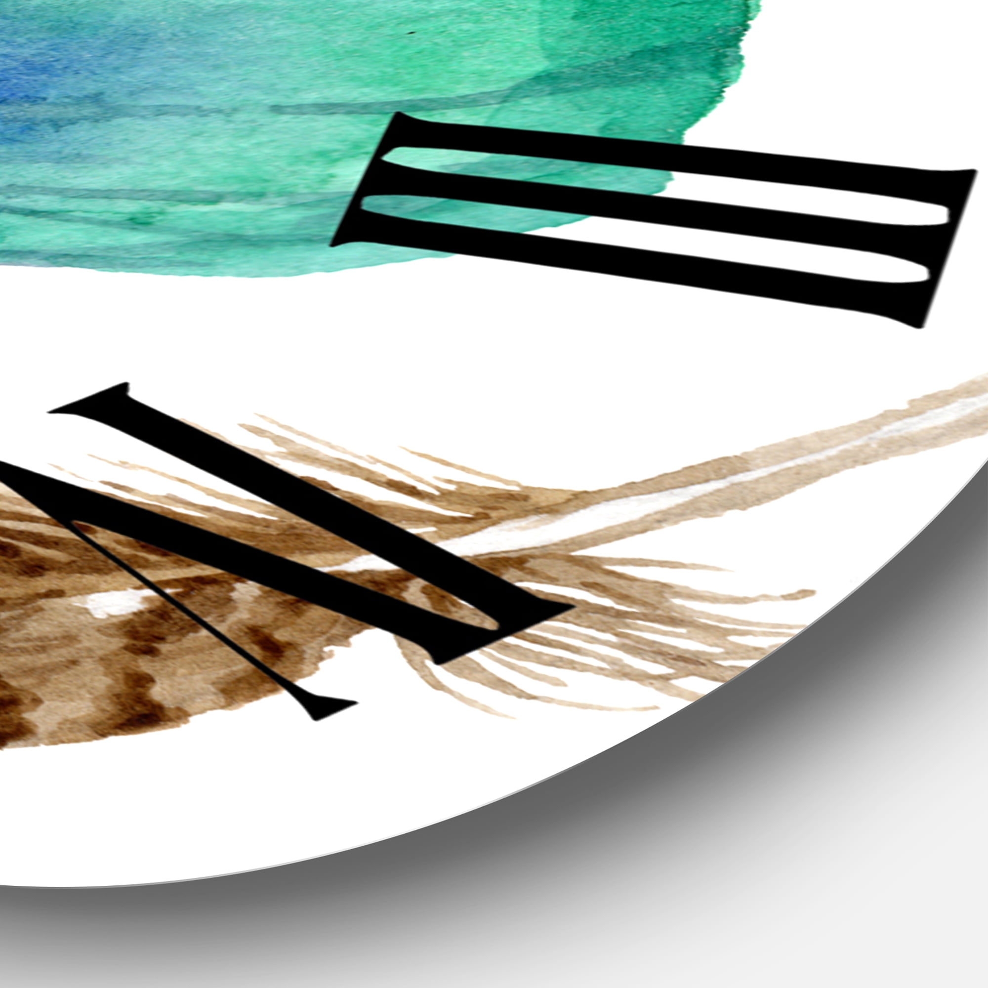 Designart 1 in Quartz Bohemian Wall Clock