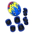 thumbnail image 1 of 3-6 Years Kids Helmet Bicycle 7Pcs/Set Ultralight Children's Protective Gear Girls Cycling Riding Helmet ​Bicycle Cap B, 1 of 6