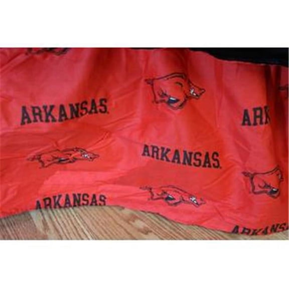 Comfy Feet ARKDRTW Arkansas Printed Dust Ruffle Twin