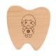 thumbnail image 2 of Caja de almacenamiento de dientes de bebé Saver Box Wood con compartimentos Soporte de almacenamiento de dientes Contenedor de dientes para niños para Chica, 2 of 8