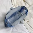 thumbnail image 2 of Bolso bandolera para mujer con estampado de letras y cadena, bolso de hombro transparente de PVC (azul) Ehuebsd Para Estrenar, 2 of 9