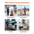 thumbnail image 6 of KFFKFF 4-in-1 Convertible Hand Truck, 1000 lbs Capacity in 4-Wheel Mode, Multi-Function Dolly with Non-Slip Handle & Durable Wheels, Aluminum Alloy Portable Cart for Home, Office, and Warehouse Use, 6 of 9