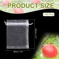 thumbnail image 2 of Uxcell 100Pcs Fruit Protection Bags, 4.7x3.5 Inch Bags Vegetable Bags with Drawstring Bird Barrier, White, 2 of 6