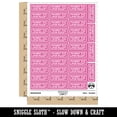 thumbnail image 2 of Payment Due Upon Receipt Double Border Sticker Set - Hot Pink - Matte Finish - 1.5" Small, 2 of 7