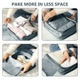 thumbnail image 5 of DODAMOUR 8 Set Packing Cubes for Travel, Luggage Packing Organizers for Women, Mesh Luggage Organizer Bags with Shoe Bag, Cosmetics Bag, Clothing Bag, Accessories Bags (Grey), 5 of 6