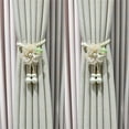 thumbnail image 3 of MOMOJIA Creative Pearls Flower Curtain Tiebacks Ropes Set Of 2 Elegant Window Drapery Holdbacks Ties Accessories Home Decors, 3 of 18