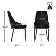 thumbnail image 5 of Set of 2 PU Leather Dining Chairs Modern High Back Side Chair For Dining Room Kitchen Living Room, 5 of 6