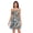 Brown Blue Marble, variant on Summer Dresses for Women Strapless Casual Beach Cover Ups Abstract Doodle Hearts Tube Top Sundress