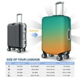 thumbnail image 4 of Kdxio Orange To Teal Gradient1 Pattern Luggage Cover for Travel,Elastic and Durable,Fits 18-32 Inch,Anti-Scratch Suitcase Protector-No luggage included, 4 of 5