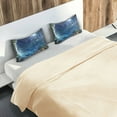 thumbnail image 5 of Yayeee Pillowcase Queen Size Set of 2 Satin Wrinkle Resistant Pillow Case, Floral Occean, 5 of 8
