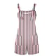 thumbnail image 5 of Ploknplq Shorts Jumpsuit,Overalls for Women,Spaghetti Strap Overall,Women's Spring Striped Pocket Loose Casual Jumpsuit,Rompers for Women,Jumpsuits for Women Pink S, 5 of 5