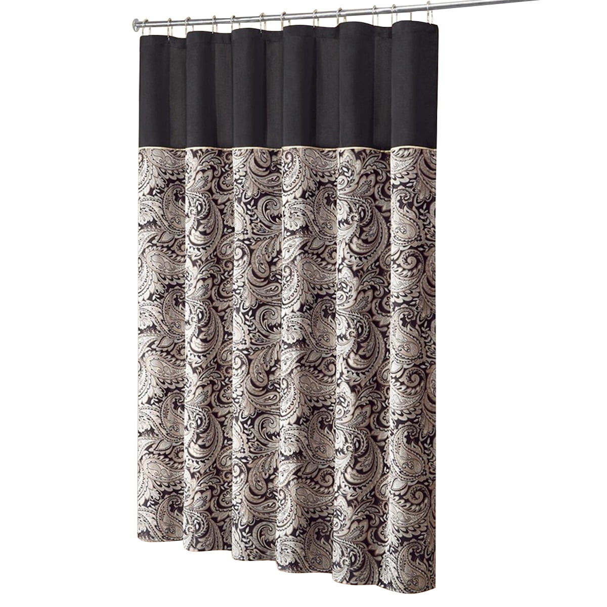 MAYEERTY Jacquard Shower Curtain, 72" x 72", Machine-Washable, Multicolor