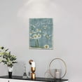 thumbnail image 3 of Farmhouse Bathroom Floral Wall Art Rustic Daisy Hummingbird Teal Pictures Wall Decor Country Daisy Flowers Just Breathe Canvas Prints Painting Modern Home Framed Artwork for Bedroom Living Room, 3 of 6