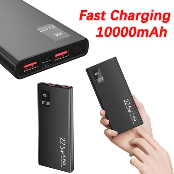New Power Bank 10000Mah Charging Portable External Battery Backup For Cell Phone