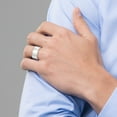 thumbnail image 5 of Primal Gold 10 Karat White Gold 10mm Standard Flat Comfort Fit Band Size 5.5, 5 of 5