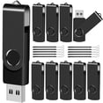 thumbnail image 1 of Unidad flash USB EASTBULL, memoria USB 2.0 de 4 GB, negra, 10 unidades, 1 of 7