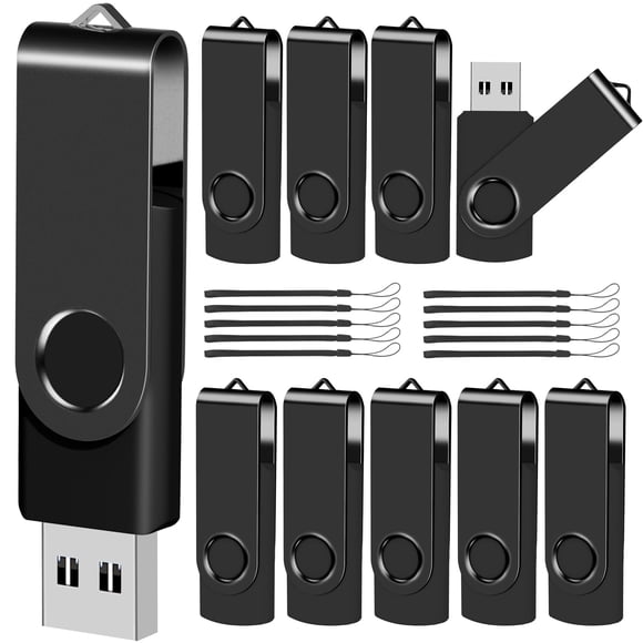 Unidad flash USB EASTBULL, memoria USB 2.0 de 4 GB, negra, 10 unidades