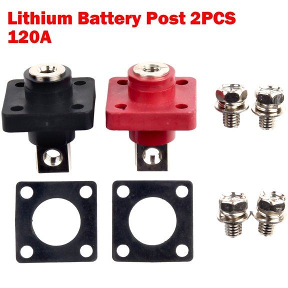 2XAll Copper Lithium Battery Terminal Battery Connector Energy Storage Terminal likeweier