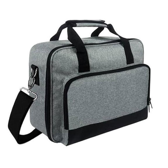 Universal Projector Carrying Case with Detachable Shoulder Strap, Large Travel Storage for Home Theater and Business, Gray