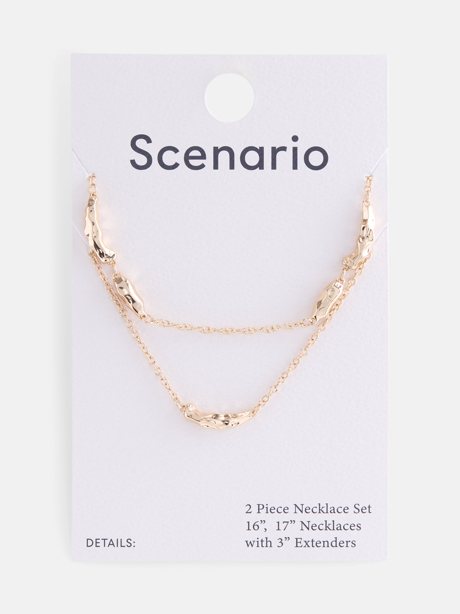 Scenario Women's Metal Chain Necklace