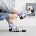 thumbnail image 2 of Pofeuu Strawberry And Flowers Print 30cm Socks, Adult Running Hiking Socks for Youth and Adult, 2 of 7