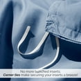 thumbnail image 5 of Southshore Fine Living, Inc. Pinch Pleated Pintuck King Duvet Cover Bedding Set, Coronet Blue, 5 of 9
