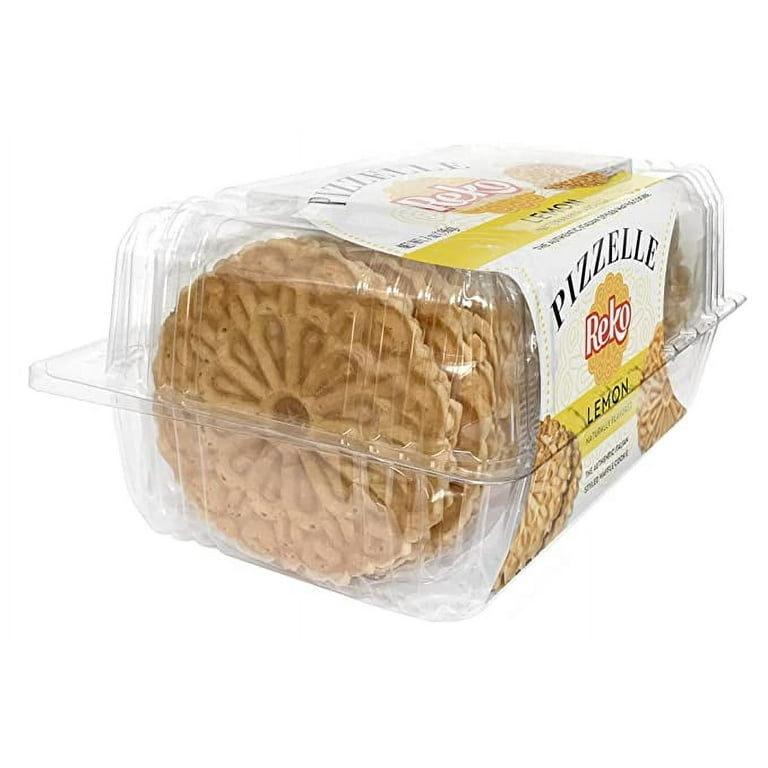 Reko Pizzelle Lemon Authentic Italian-Styled Waffle Cookie 7 oz