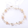 thumbnail image 1 of Diadema nupcial elegante diadema floral accesorios para el cabello con diamantes de imitación de vid postizos de boda corona de pelo vintage de cristal con hoja, adecuada para bodas, días festivos,, 1 of 7