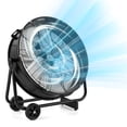 thumbnail image 1 of Gymax Ventilateur Tambour Industriel de 24 Pouces avec Inclinaison Réglable à 360 Degrés et 2 Roues pour Entrepôt, 1 of 10