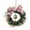 Multicolor, variant on Mini Christmas Cabinet Wreath for Kitchen with Velvet Ribbon Bows and Bell, Small Hanging Artificial Wreath for Window Home Chair Front Door Wall Indoor Outdoor Fireplace Porch Decoration, 1 Pcs
