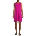 thumbnail image 5 of Time and Tru Women's Sleeveless Knit Swing Dress, Sizes XS-XXXL, 5 of 5