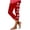Red, variant on CLOISE Capri Leggings for Women Easter Plus Size Tights Stretchy Yoga Pants Easter Bunny Seamless High Waist Workout Bottoms