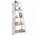 thumbnail image 7 of Giantex 5-Tier Ladder Bookshelf, Floor Standing Bookcase for Living Room, Narrow Display Rack, White, 7 of 7