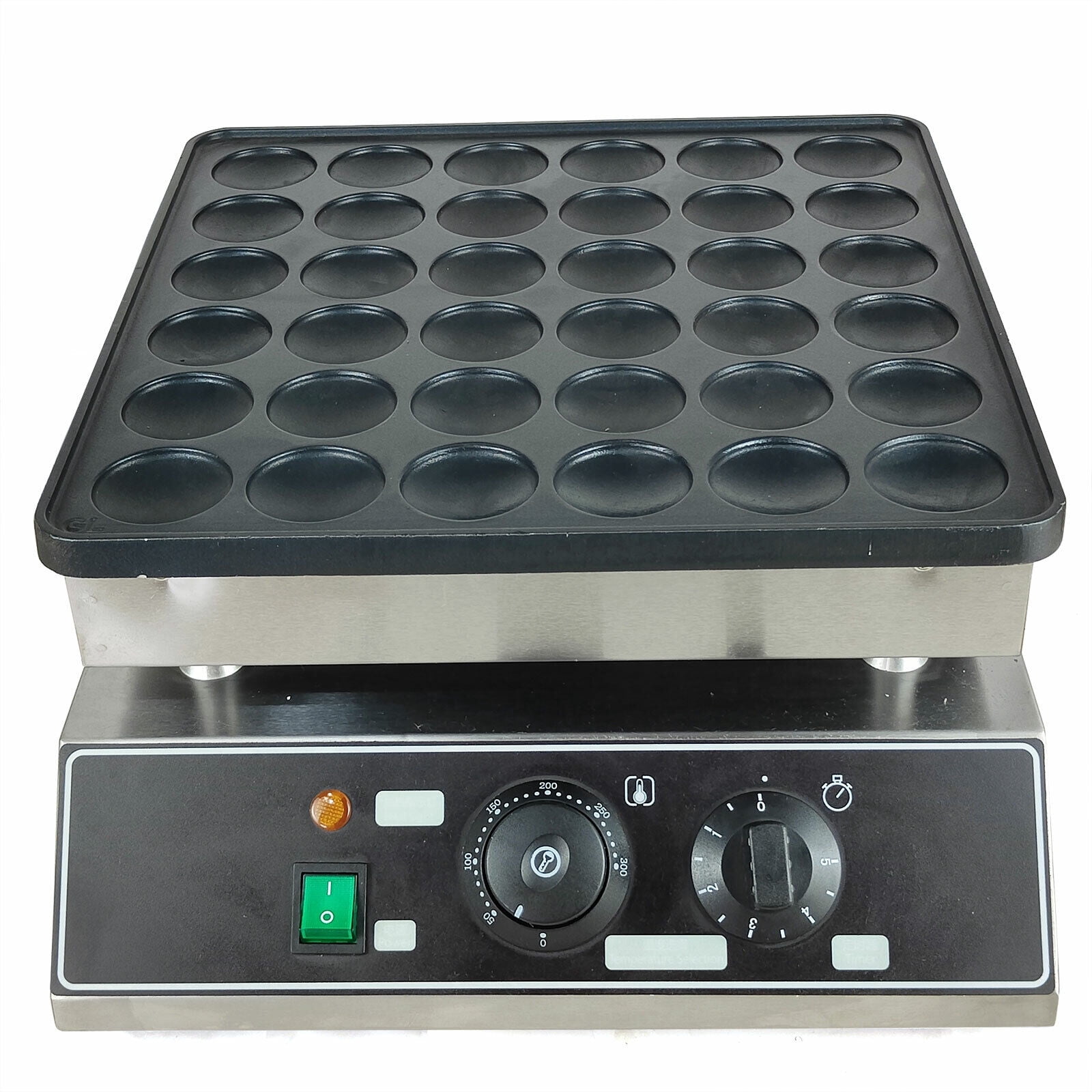 1000W 36-Grid Commercial Electric Waffle Machine 110V Mini Dutch Pancake Baker Maker for Family, Cafes
