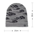 thumbnail image 3 of Lovskoo Men's Warm Knitted Hat Winter Hat Plush Thickened Pattern Hoodie Men's Outdoor Hat Khaki, 3 of 6
