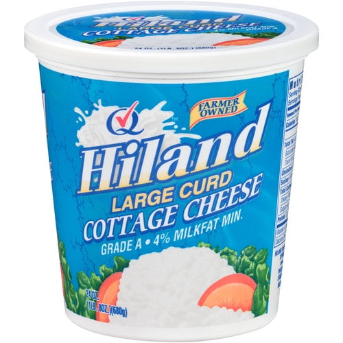 Hiland Large Curd Cottage Cheese 24 Oz Walmart Com