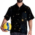 thumbnail image 4 of Constellation Men's Casual Printed Button Down Short Sleeve Beach Shirts, 4 of 6
