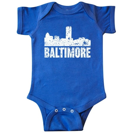 

Inktastic Baltimore Skyline Grunge Gift Baby Boy or Baby Girl Bodysuit