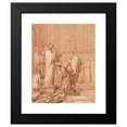 thumbnail image 2 of Matthieu Elias 12x14 Black Modern Framed Museum Art Print Titled - Jean De La Barriere Blessing in Cardinal (1706), 2 of 5