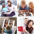 thumbnail image 4 of 4x6 Photo Album Holds 300 Pictures, Leather Cover with Front Window, Large Capacity Slip-in Picture Albums with Horizontal Pockets for Wedding Kids Travel Anniversary Family Baby Photo Books, Red, 4 of 7