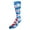 Blue, variant on Marvel Captain America Suit Up Crew Sock