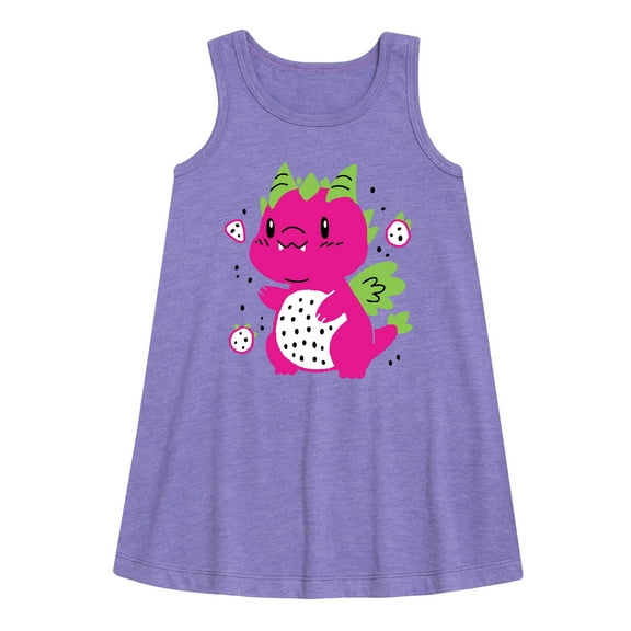 Instant Message - Dragonfruit - Toddler & Youth Girls A-line Dress