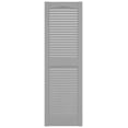 thumbnail image 2 of 14.5 in. W x in. H , Standard Cathedral Top Center Mullion, Open Louver Shutters, Includes Matching Installation Spikes (Per Pair), 030 - Paintable, 2 of 9